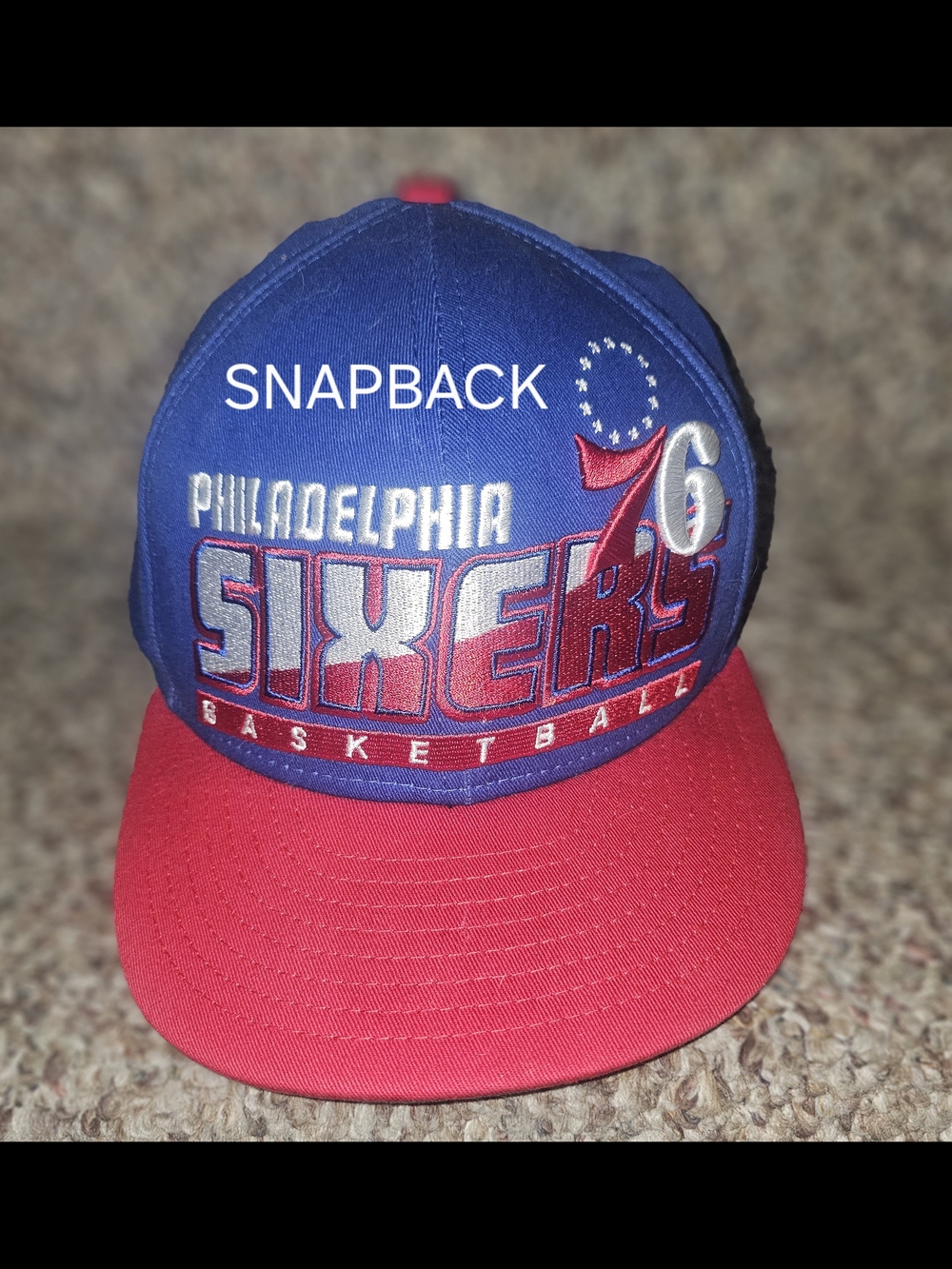 Philadelphia 76ers Snapback Cap - Blue/Red